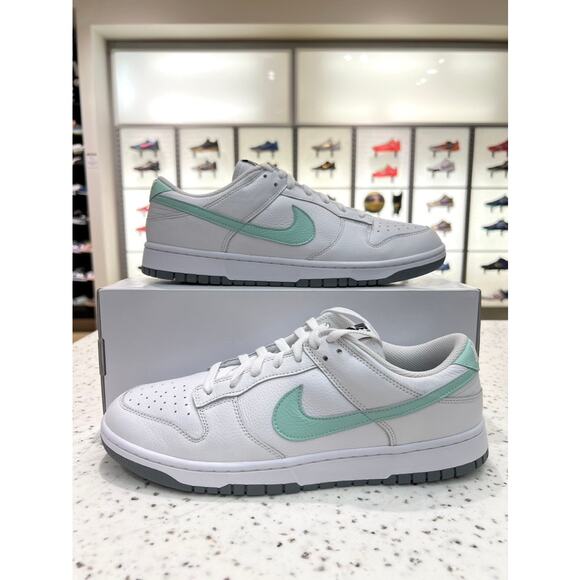 Nike Dunk Low ID By You White / Diamond - Mint Foam Teal Tiffany SB FN0569 900 - Picture 1 of 9